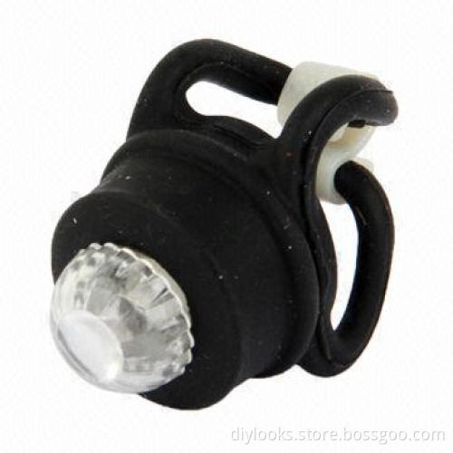 2-mode Colorful Light Tie-on Bike Light Keychains, Black
